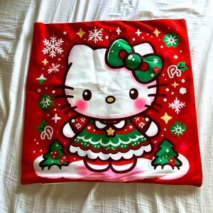 Hello Kitty Christmas themed throw pillow cover